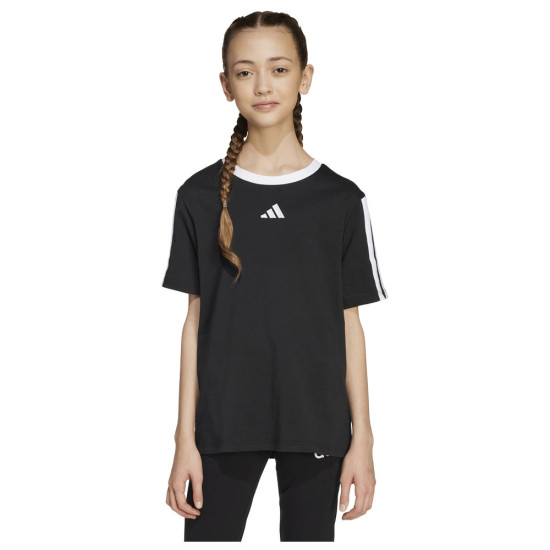 Adidas Παιδική κοντομάνικη μπλούζα Essentials 3-Stripes Boyfriend Tee Adidas Παιδική κοντομάνικη μπλούζα Essentials 3-Stripes Boyfriend Tee